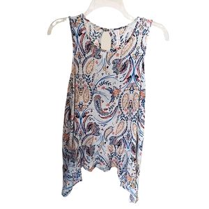 Paisley Sleeveless Tunic Top